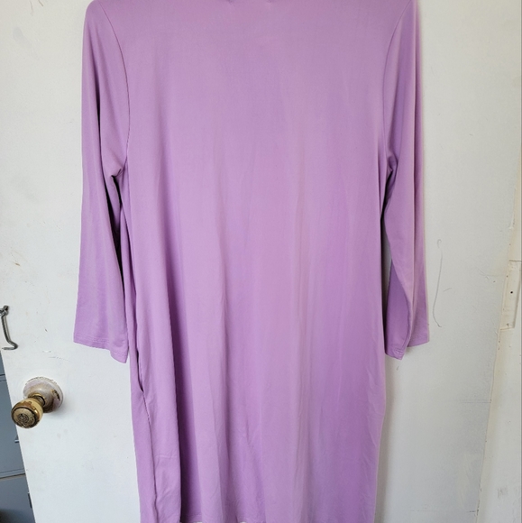 NWT Entro brand lavender colored dress WITH pockets super soft - Picture 5 of 7